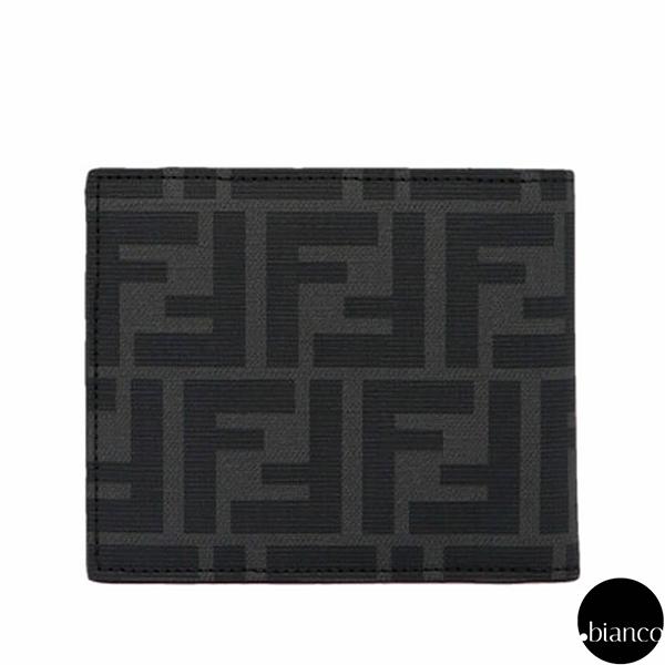 関税込FENDI FFロゴ モノグラム WALLET 二つ折財布 プレゼントに 7M0169A7SB